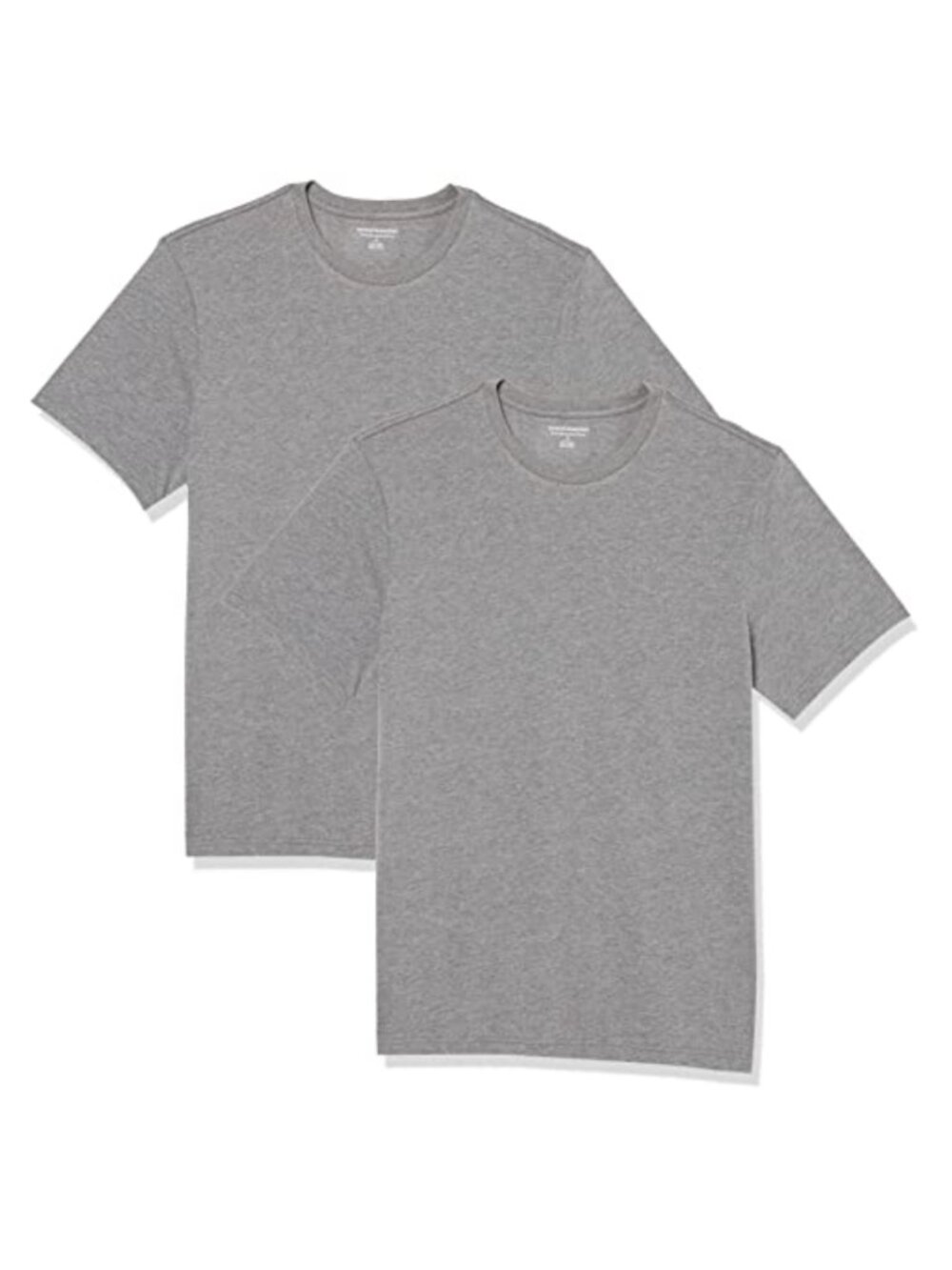 Mens Slim Fit Short Sleeve Crewneck T Shirt Lightweight 2 Pack